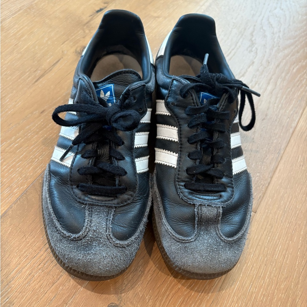 adidas Kids Black and Gray Sneakers